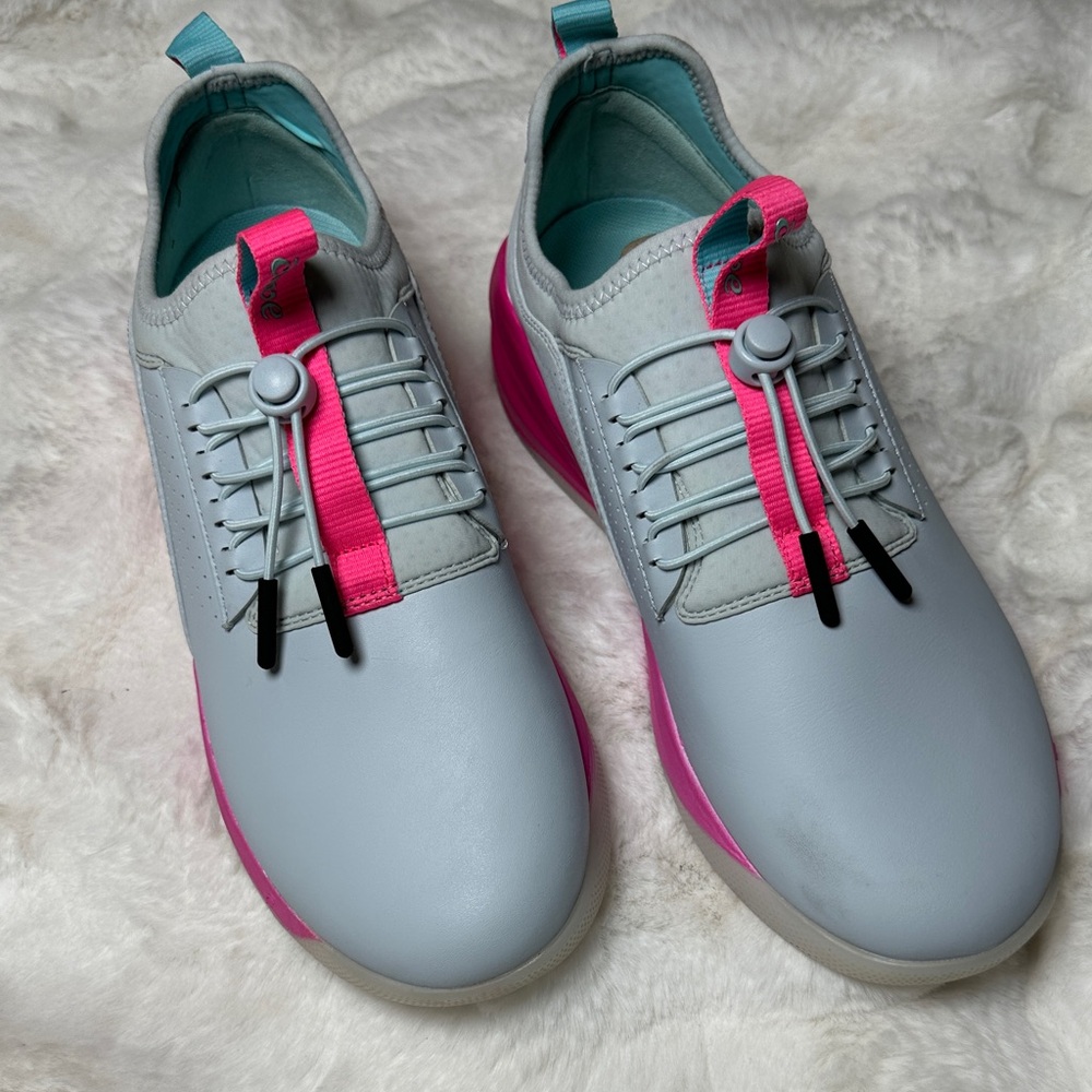 Clove Gray and Pink nursing shoes